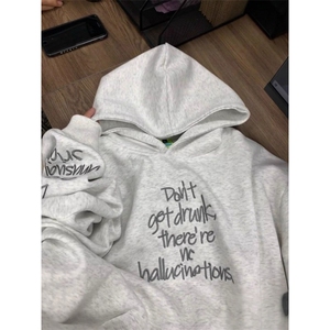 5251-P55原版做工/刺绣/后包字母刺绣连帽卫衣薄款,女装卫衣/绒衫,星座617A-2