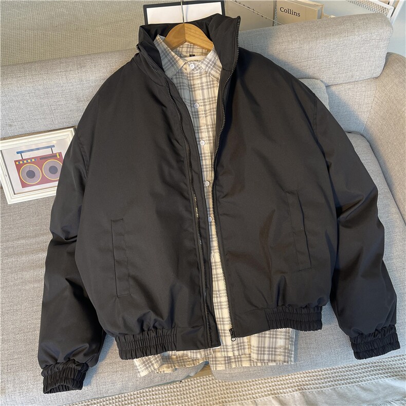 现货！街头感百搭立领宽松休闲冬季棉服-LK80203-特批90,男装棉衣,电商A061