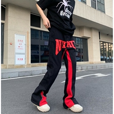 美式街头子母贴布裤脚牛仔裤男女vibe高街嘻哈宽松长裤RK786-P67，男装牛仔裤，星座412-3