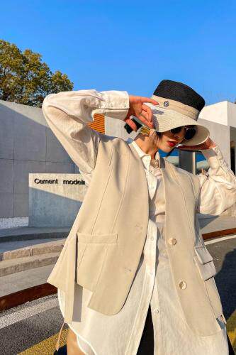 现货春款分割马甲，女装马夹，ZTS