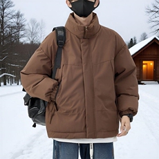现货美式高街休闲夹克冬季立领纯色三防户外工装加厚棉服外套，男装夹克，电商A486