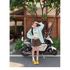 TC644-P45长袖衬衫女春夏季新款防晒休闲风外搭衬衣，女装衬衫，星座617A-2