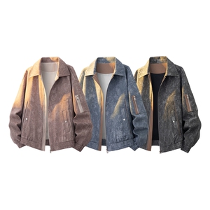美式重磅高品质夹克假两件开衫外套SY8821特P78控158大码4-8XL+5