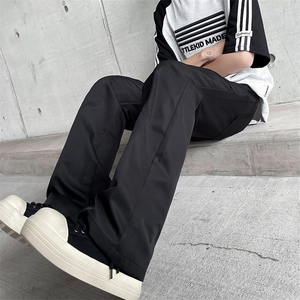 男士时尚潮流立体裁剪大口袋弯刀休闲裤小众慵懒风阔腿裤B839/P48图片