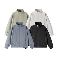 新款硬汉风户外夹克男立领纯色上衣冲锋衣外套DSA157B-JK7868-P70，男装夹克，电商A157B