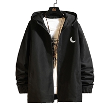 JK65055-P45连帽夹克男大码胖子棒球服上衣外套砖墙挂拍，男装夹克，电商A040A