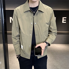 2025春季数据立领男士外套工装青年夹克百搭时尚潮流上衣，男装夹克，电商A225