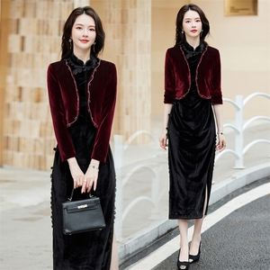 2025新款披肩配旗袍女百搭短外套西装上衣，女装短外套，婵米儿