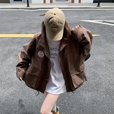 26新款现货大货已到店抽绳工装外套6869-P195-K288，女装短外套，2D034