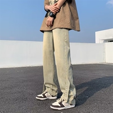 美式牛仔裤男春秋新款休闲半松紧腰直筒裤N1047P40，男装牛仔裤，星座1116-2