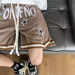 休闲短裤男潮牌ins宽松休闲潮流外穿中裤百搭韩版五分裤YD062-P35图片