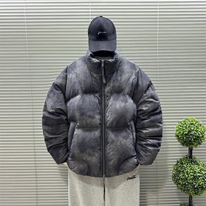 2025新标90白鸭绒高科技晕染风高品质加厚羽绒服男341-P380图片