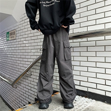 美式潮牌工装裤男vintage复古高街宽松休闲裤机能长裤K7534-P44，男装休闲裤，星座512-3