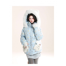 1506-1/M78371/P99连帽小狗刺绣棉服女冬季减龄保暖棉袄棉衣，男装棉衣，星座1506-1