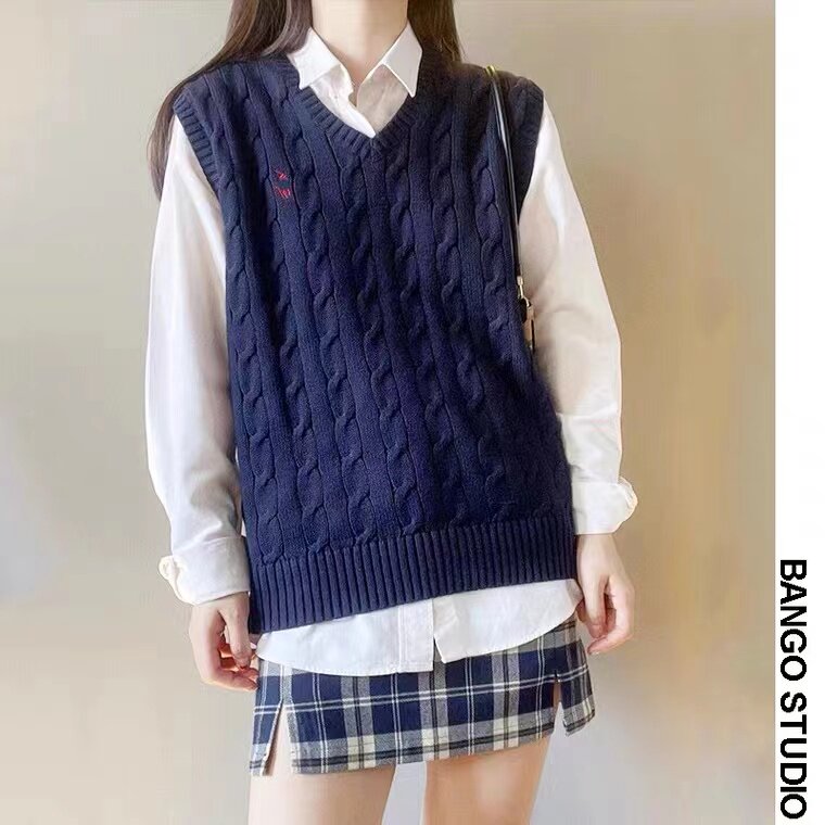 新款羊毛衫女秋冬季新款时尚百搭保暖针织马甲,女装马甲,伟泽羊绒
