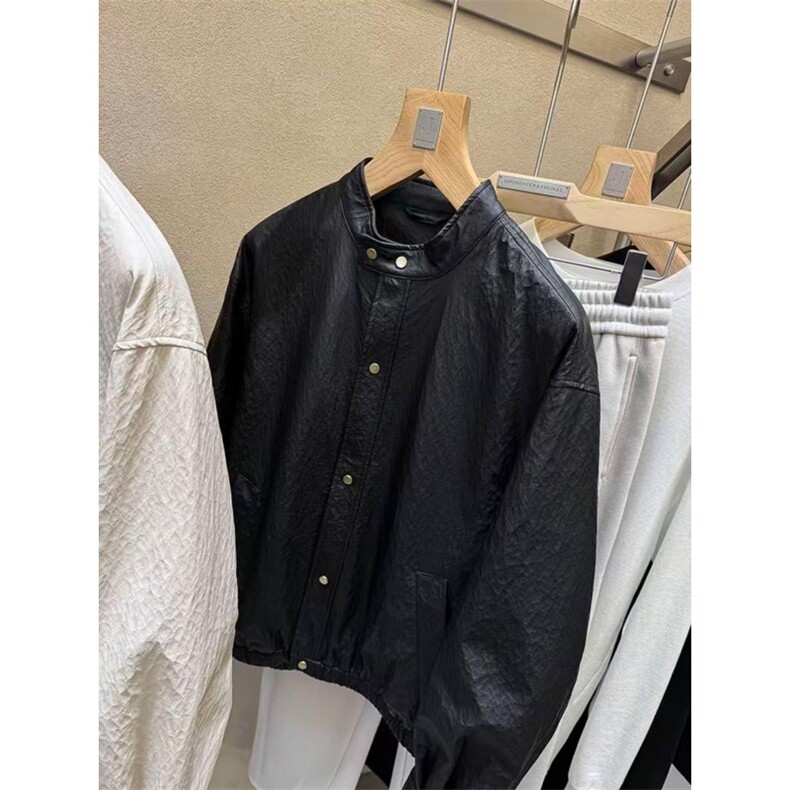 网图春季夹克男装皮衣B320-26215-P135，男装夹克，电商B320