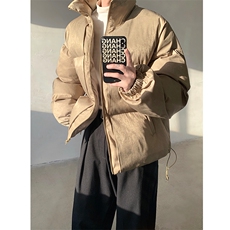 冬季廓形保暖棉服韩系休闲宽松立领蓬松面包服加厚棉衣-MY101特95，男装棉衣，电商B289