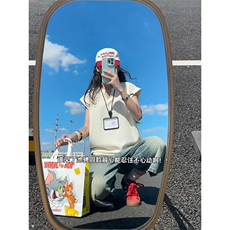 XZ809A/BXXX02/特P14不缺货肌理感美式V领坎肩背心T恤，男装背心/马甲，星座809A(原222-1)