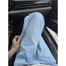 B221美式ins高街暗黑纯色网状拉链休闲裤LK24211-特P38控68，男装休闲裤，电商B221