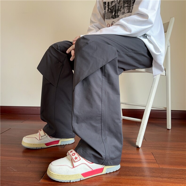特批38控68高街美式工装休闲长裤解构垂坠感冰感双面速干K2503，男装工装外套，电商B370