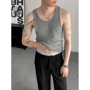 夏季高档极简天丝凉感舒弹显瘦百搭打底显身材莱赛尔纤维男女背心图片