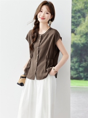 现货新品2026夏装新款亲肤透气收腰女士两件套套装，女装套装/套裙，木子恋