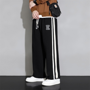主推M-8XL 棉 秋季新款大码平脚潮流休闲卫裤 109-K611-P50图片