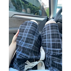 YK86081-P20聚酯纤维cleanfit黑白格子短裤男夏季潮牌裤子，男装牛仔裤，电商A086-1