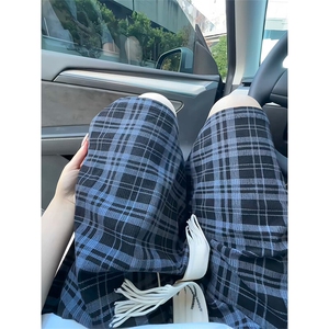 YK86081-P20 聚酯纤维 cleanfit黑白格子短裤男夏季潮牌裤子图片