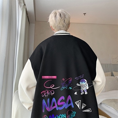 摇粒绒棒球服男大码开衫卫衣男夹克BF86186-P65，男装夹克，电商A040