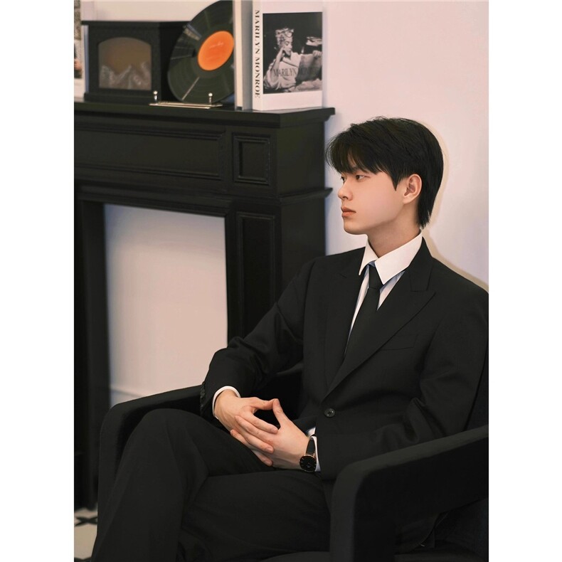西装套装男秋冬商务正装韩版修身上班工作服新郎结婚西服礼服上衣,男装西服套装,星座506A