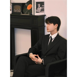 西装套装男秋冬商务正装韩版修身上班工作服新郎结婚西服礼服上衣图片