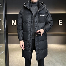 长款男冬季2025新款冬季加厚连帽男装外套A313-8805-P245，男装羽绒服，电商A313