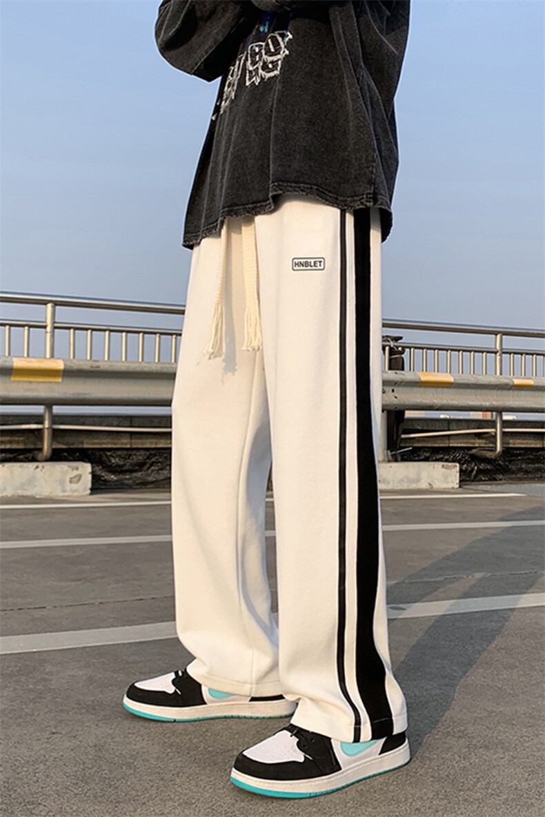 春季情侣百搭印花休闲裤男大码宽松拖地裤K182-P50控78,男装休闲裤,电商A161-2