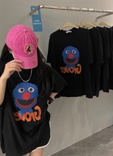 夏季新款大版卡通T恤，女装T恤，JIAN.Z 简.站