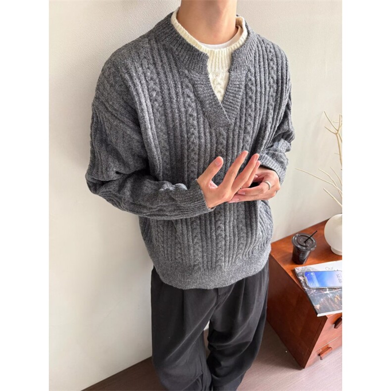 JY430-P60圆领毛衣针织衫男潮牌帅气,男装针织衫/毛衣,星座1501-3