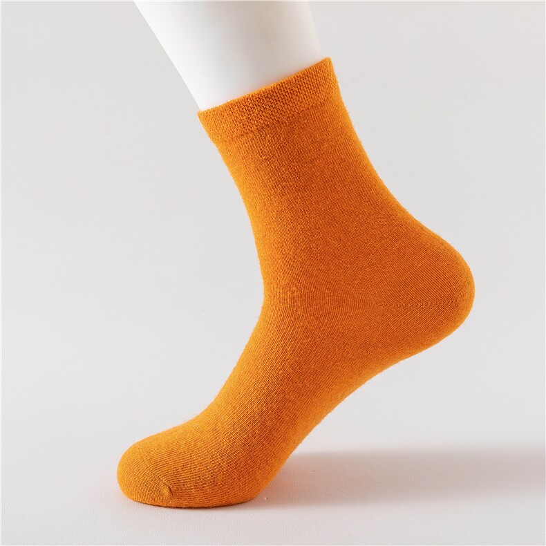 2025年秋季新款百搭双股加厚保暖高筒袜，袜子，锦驼羊绒