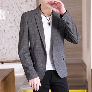 2021春秋季新款西装男西服简约外套商务休闲单西男装外套XF286-P85