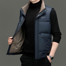 DF89499钱塘2020-2冬季商务厚款百搭休闲中年男士背心羽绒服P195，男装羽绒服，钱塘207-2