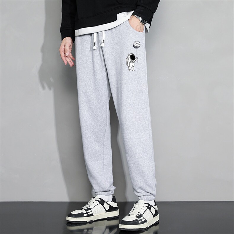 休闲裤男22秋冬新款舒适百搭运动裤潮牌修身工装裤学生卫裤Z913，男装休闲裤，星座815-2