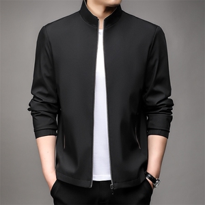 NJ2388钱塘2020-2新款百搭简约时尚中青年男士秋装夹克外套P54图片