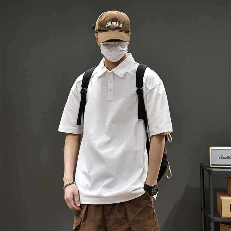 【限价99重磅280G纯棉零缩力凉感科技棉结构设计款2026男POLO短袖,男装T恤,电商D215