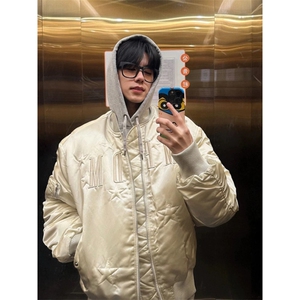 706-1-LYM005-P145  有差价 冬季美式潮牌痞帅设计感棉服保暖棉衣图片
