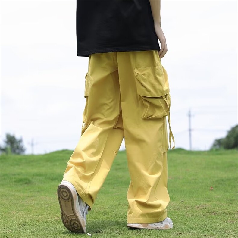 工装裤男时尚潮牌宽松休闲裤百搭青春流行阔腿直筒长裤K01150-P40,男装休闲裤,星座308B-2