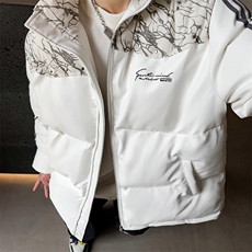 PU皮棉服冬季宽松港风棉衣立领冬装棉袄外套男MY249-特P105控168，男装棉衣，电商B370