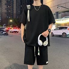！2025夏季新款男士提花短袖套装TZH259（TT246+DK259）特P50，男装T恤，电商B220