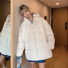 情侣棉衣羊羔绒连帽拼接假两件棉服外套宽松百搭A338-1M29P105，男装棉衣，电商D325