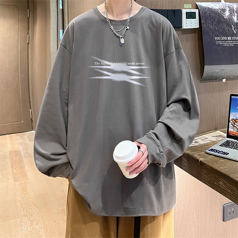 抖音得物供货量大从优可提供视频美式长袖T恤CT736特P25,男装T恤,电商A486-1