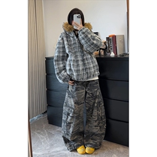 法式个性时髦舒适感棉衣新款潮流时尚街头休闲上衣HY888P100，男装棉衣，电商A102B