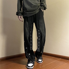潮流青春流行男简约夏季百搭ins牛仔裤潮长裤日系N04004-P55，男装牛仔裤，星座308B-1